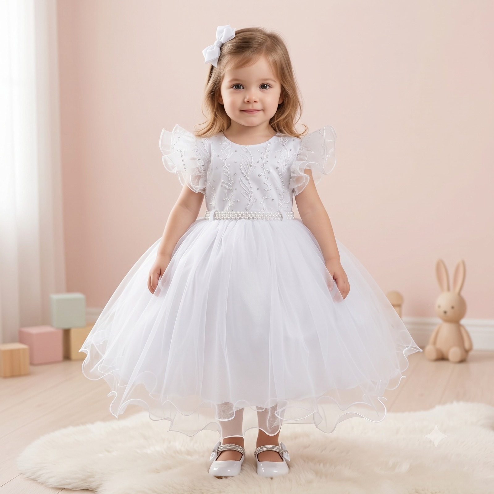 Vestido Menina Bonita Lara Branco (VESTMNBNTLRBRN)