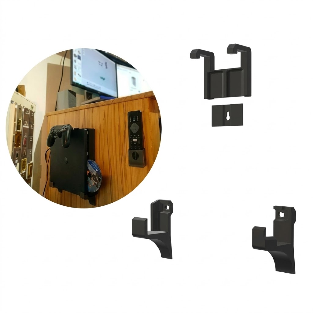 Suporte De Parede Vertical Para Playstation 4 Slim Ps4 (3d.04.04.12)