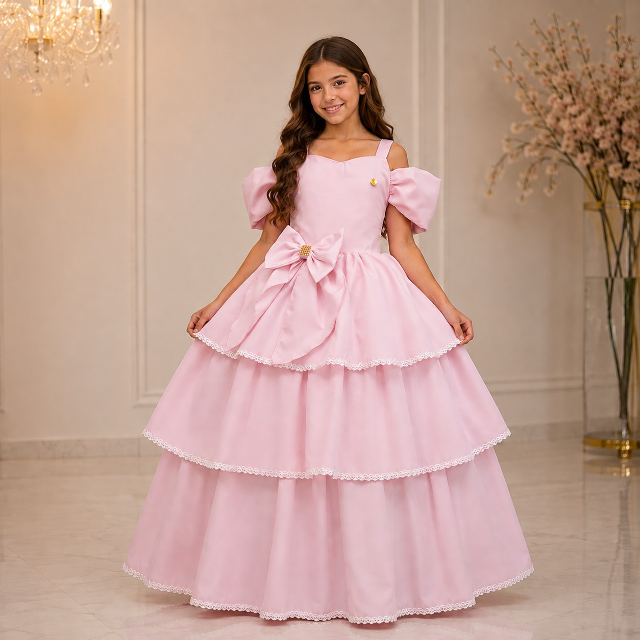 Vestido Banana Club Longo Safira Rosa Bebe (VESTBNNCLBLNGSFRRSBB)