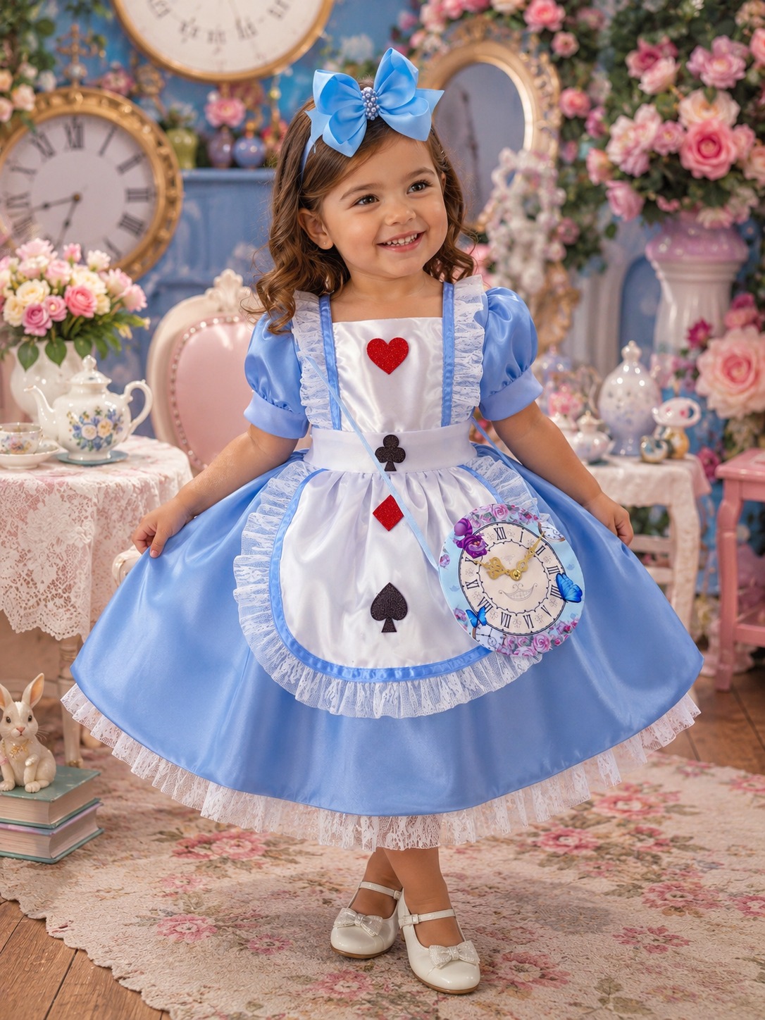 Fantasia Princesa Belli Doce Realeza - Mundo Encantado Azul (FNTPNCBLMNECTD)