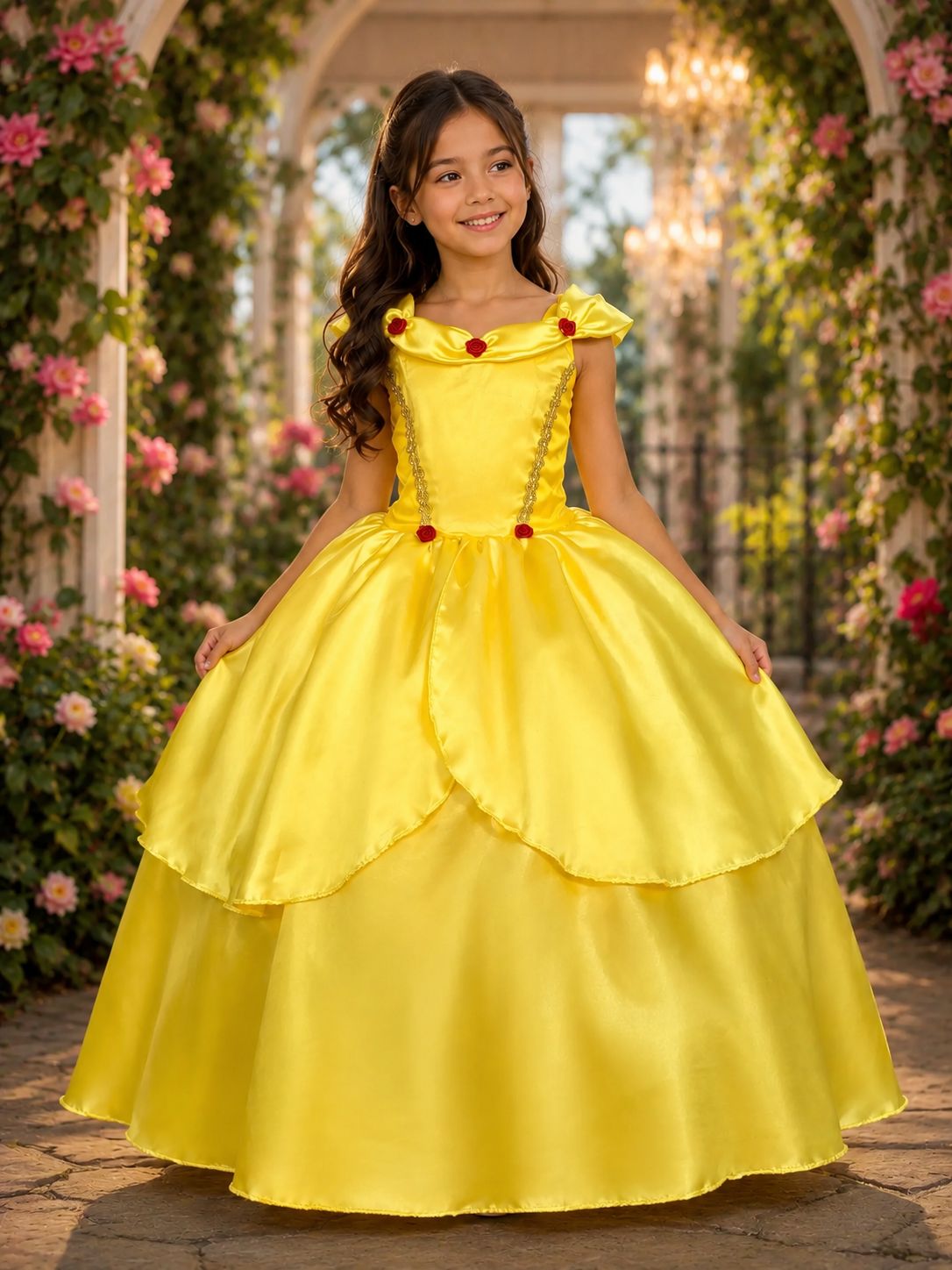 Fantasia Princesa Belli Princesa Amarela Longa (FANTPRNBEFERA)