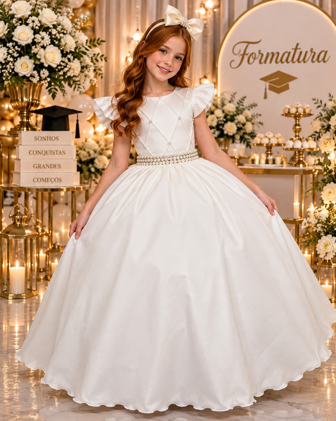 Vestido Ysa Kids Ariane Longo Off (VESTYSAKIDARILONOFF)