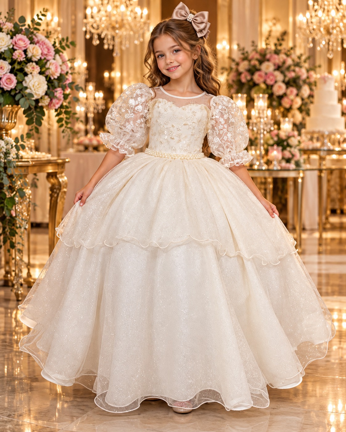 Vestido Bella Child Longo Eva Off (VESTBLLCHLEVOFF)